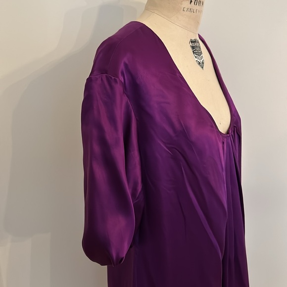 Satin dress in gorgeous regal purple color - Picture 8 of 8